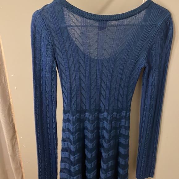 Missoni Collection royal blue knit dress with matching slip NWT (flaw) - Picture 6 of 9